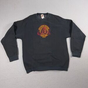 Vintage Boundary Waters Canoe Area Crewneck Sweatshirt Men Large Black Ely MN